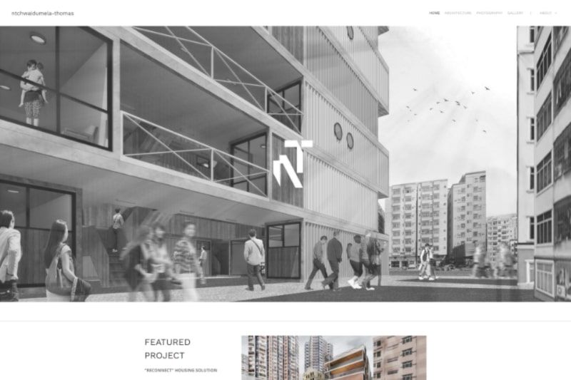 Ntchwaidumela  architecture portfolio website