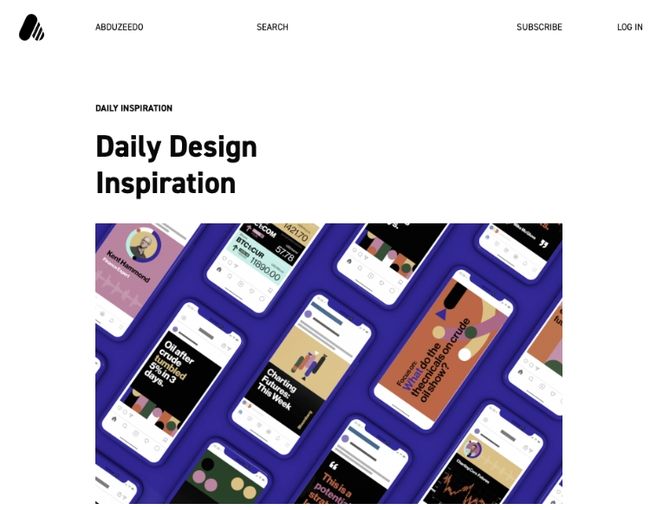 Abduzeedo Design-Blog