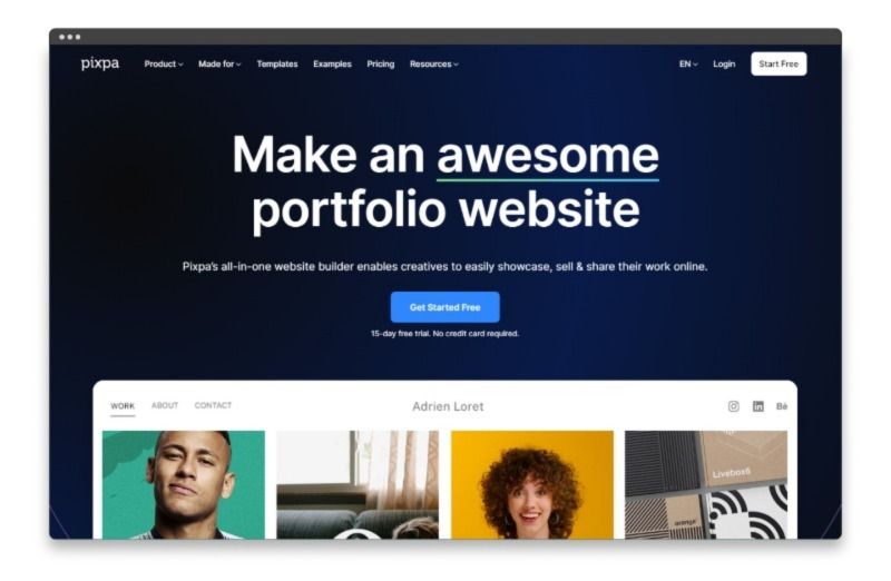 Pixpa - Best Artist Website Builder