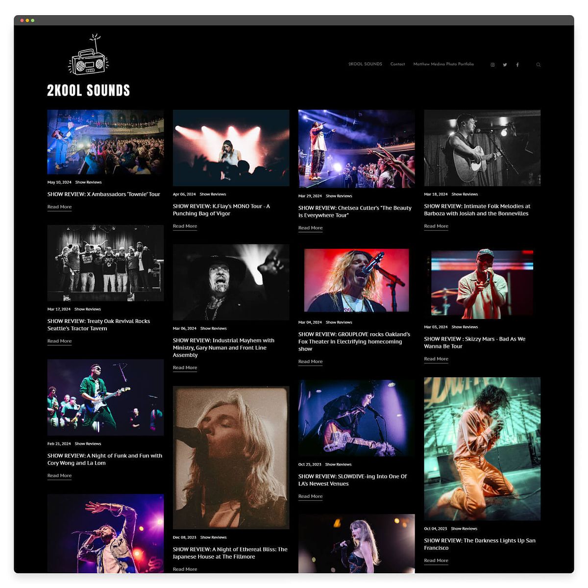 Site do blog de música do 2KOOLSOUNDSS