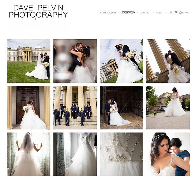 Dave Pelvin Photography Portfolio Website Examples