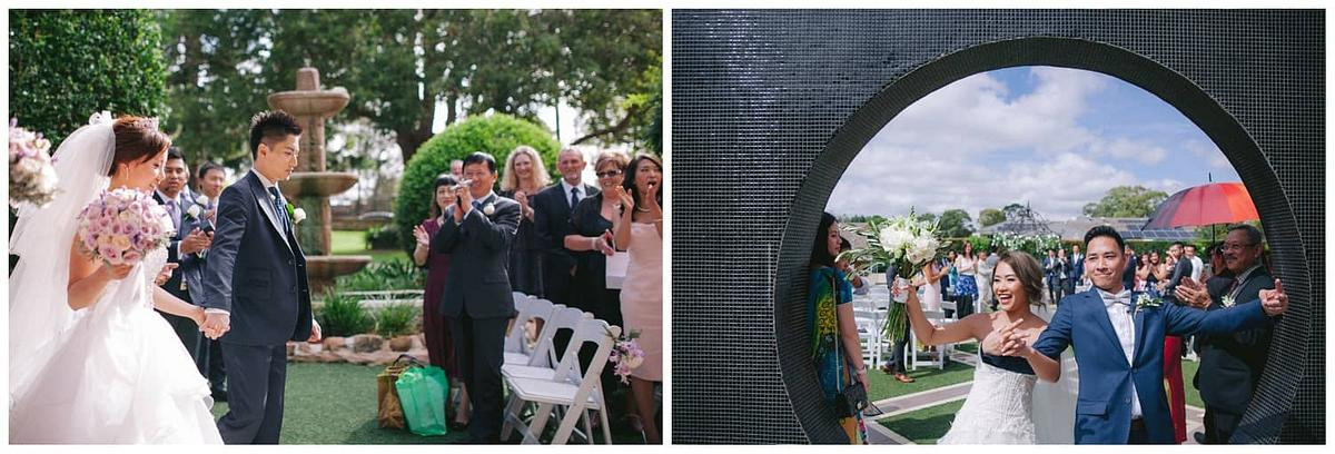 Wedding recessional at Curzon Hall.