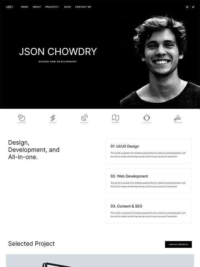 Design Portfolio Templates Pixpa