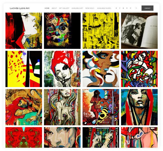 Lucinda Lyons Abstract Art Portfolio-Website