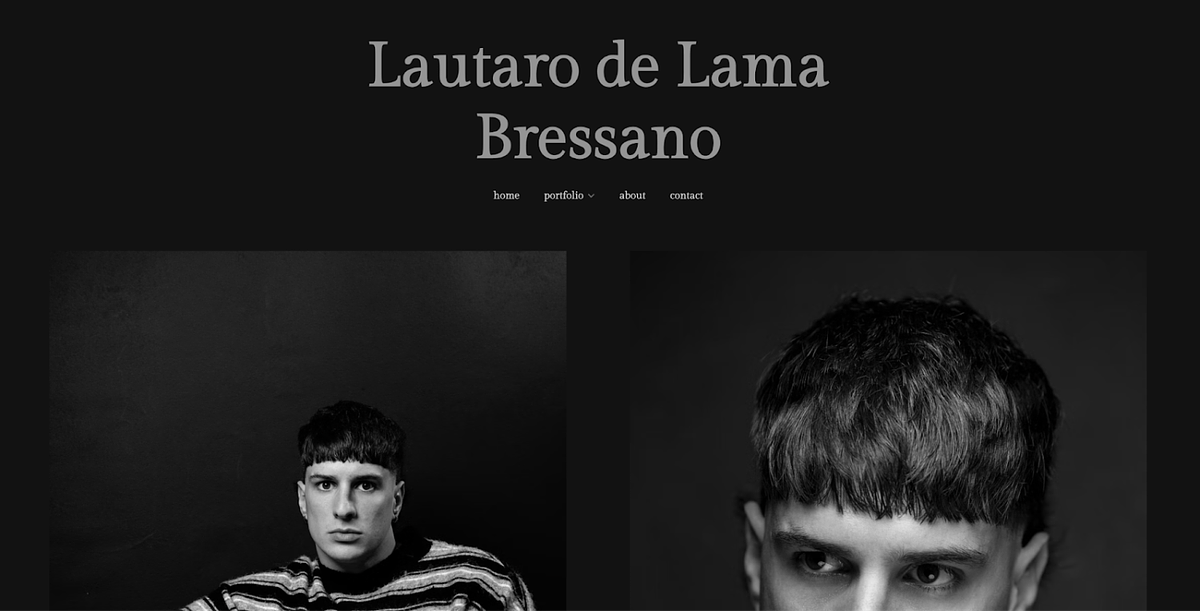 Portafolio de modelos masculinos de Lautaro de Lama Bressano