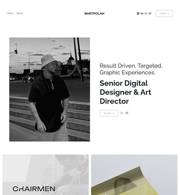 Bart Polak Portfolio Website Examples